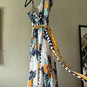 Adorable tropical print wrap dress from Nine West.